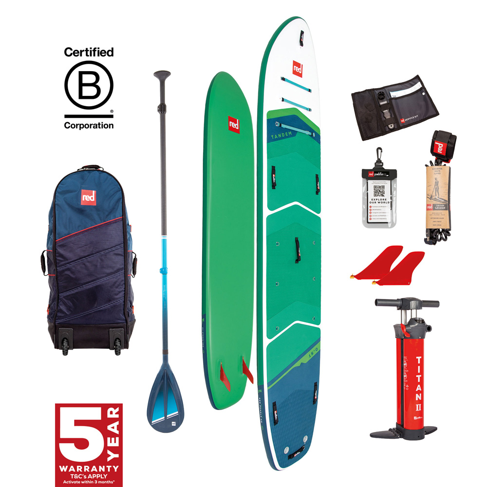red paddle Tandem 15.0 opblaasbare sup groen voordeelpakket foto 1