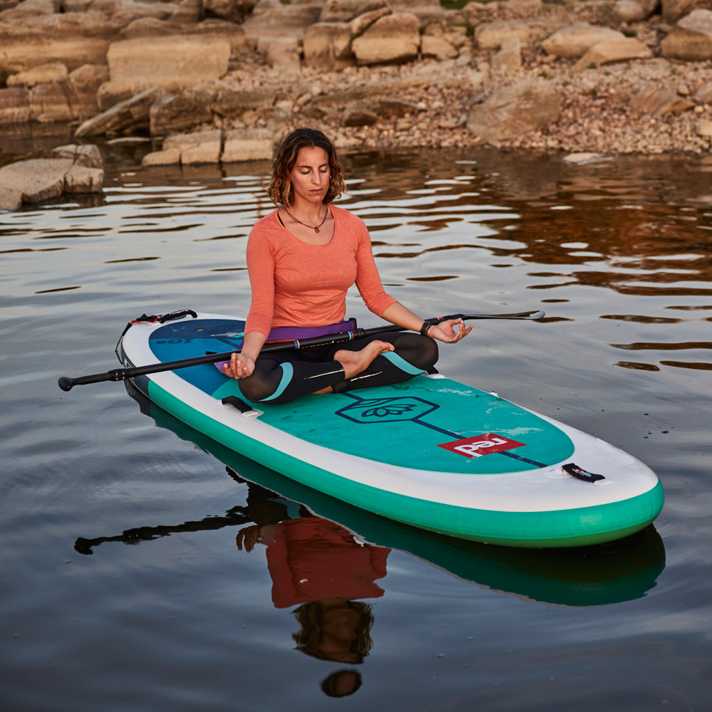 red paddle Activ 10.8 Activ opblaasbare yoga sup blauw voordeelpakket 5