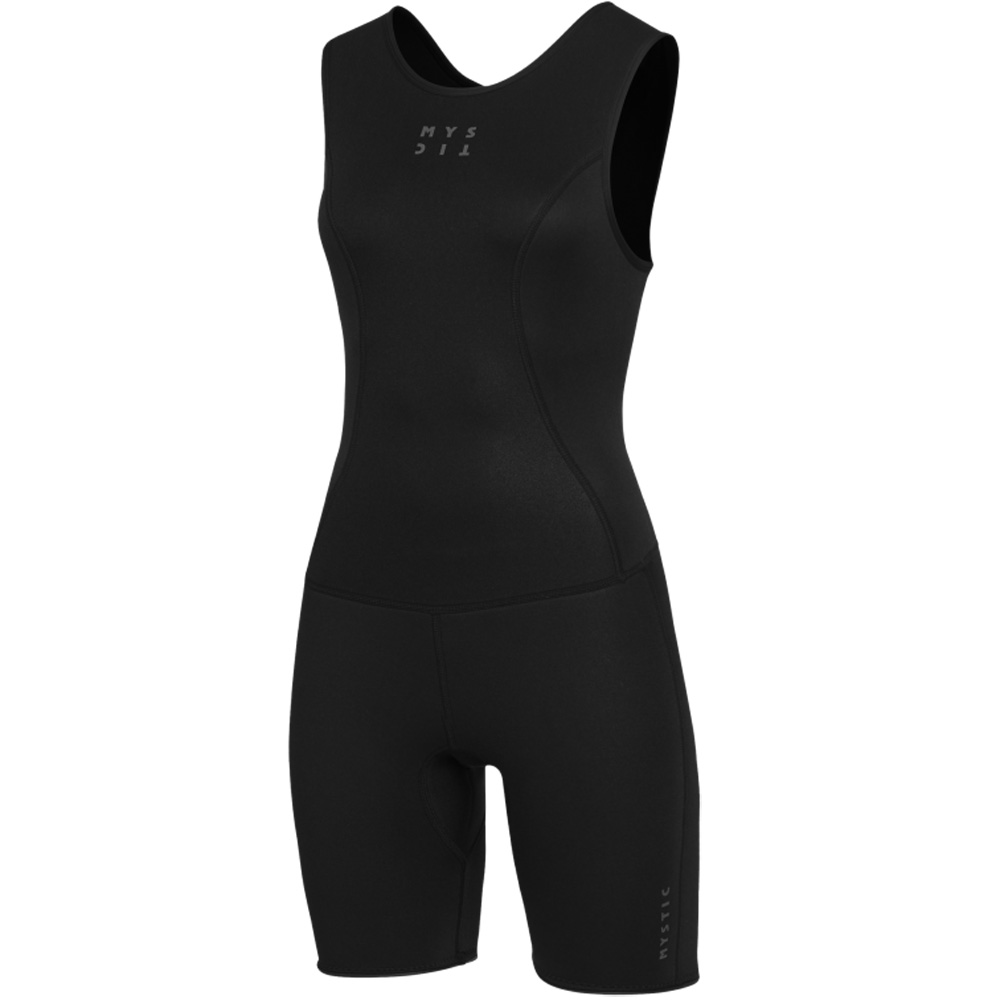 mystic Brand Short John wetsuit 2mm dames zwart 3