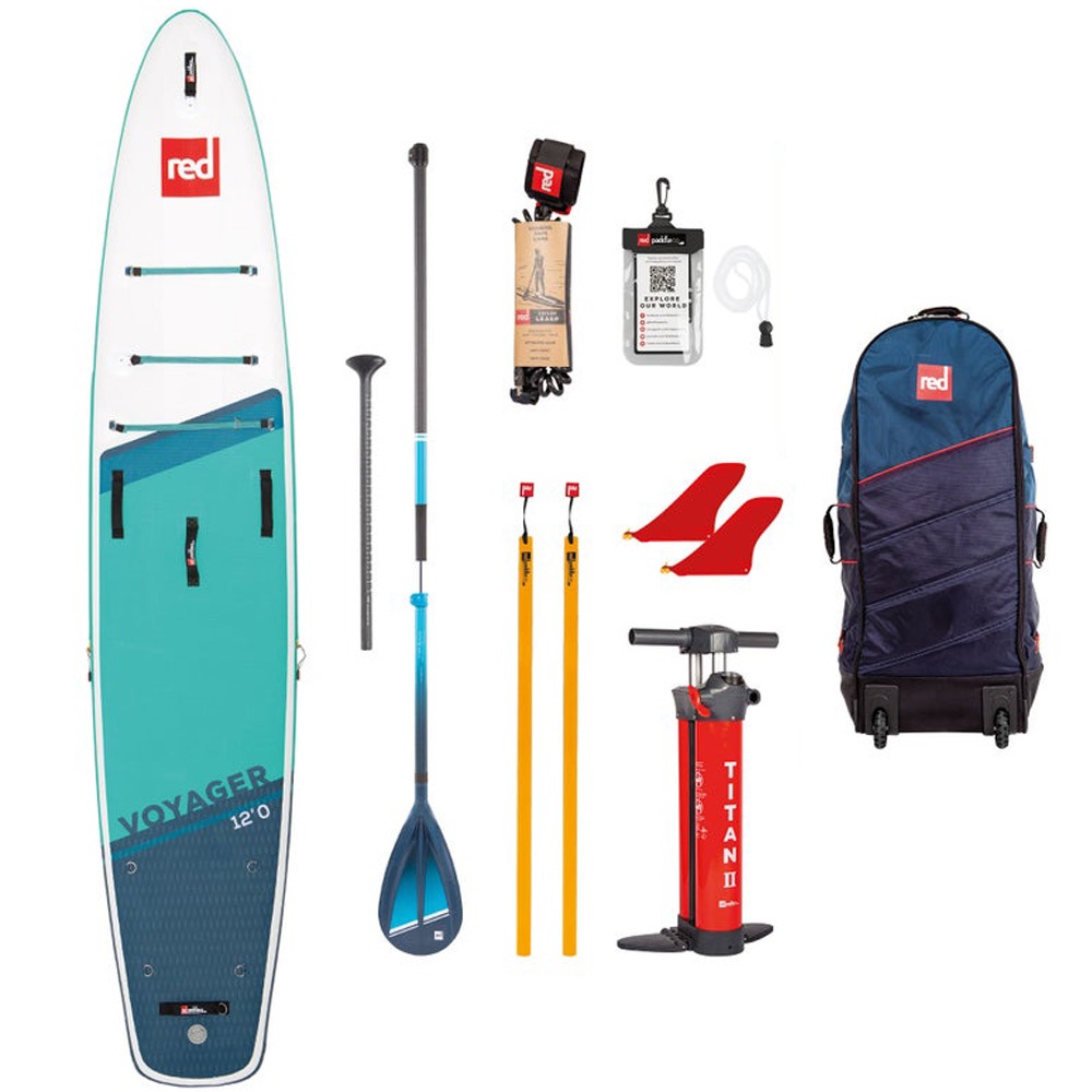 red paddle Voyager HT 12.0 opblaasbare sup voordeelpakket