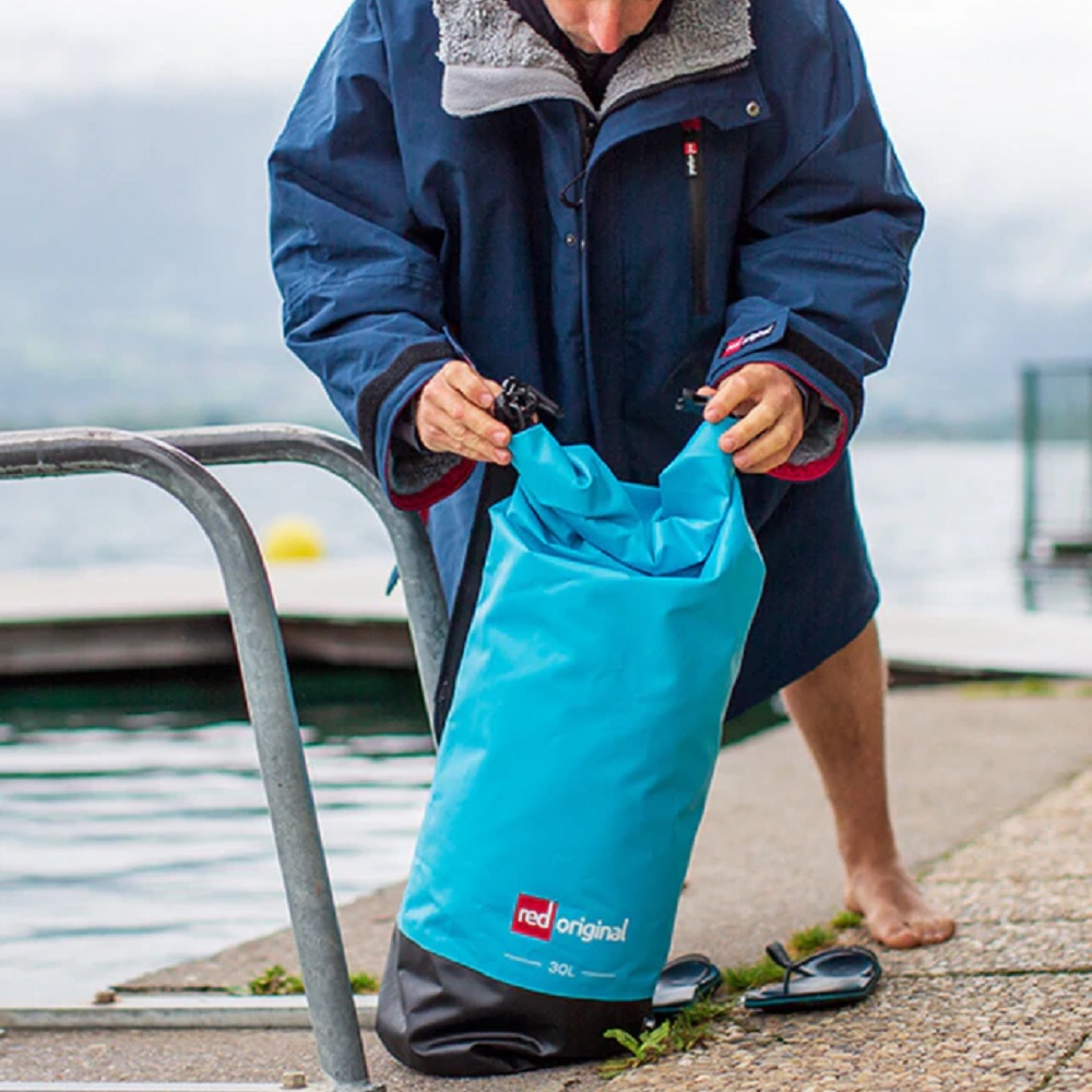 red paddle Roll Top dry bag 10L blauw