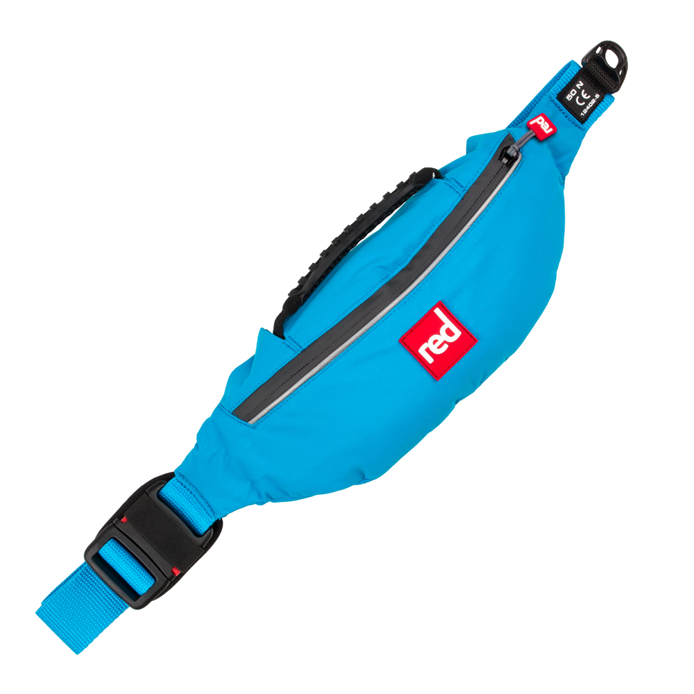 red paddle PFD handmatig zwemvest heupgordel unisex blauw