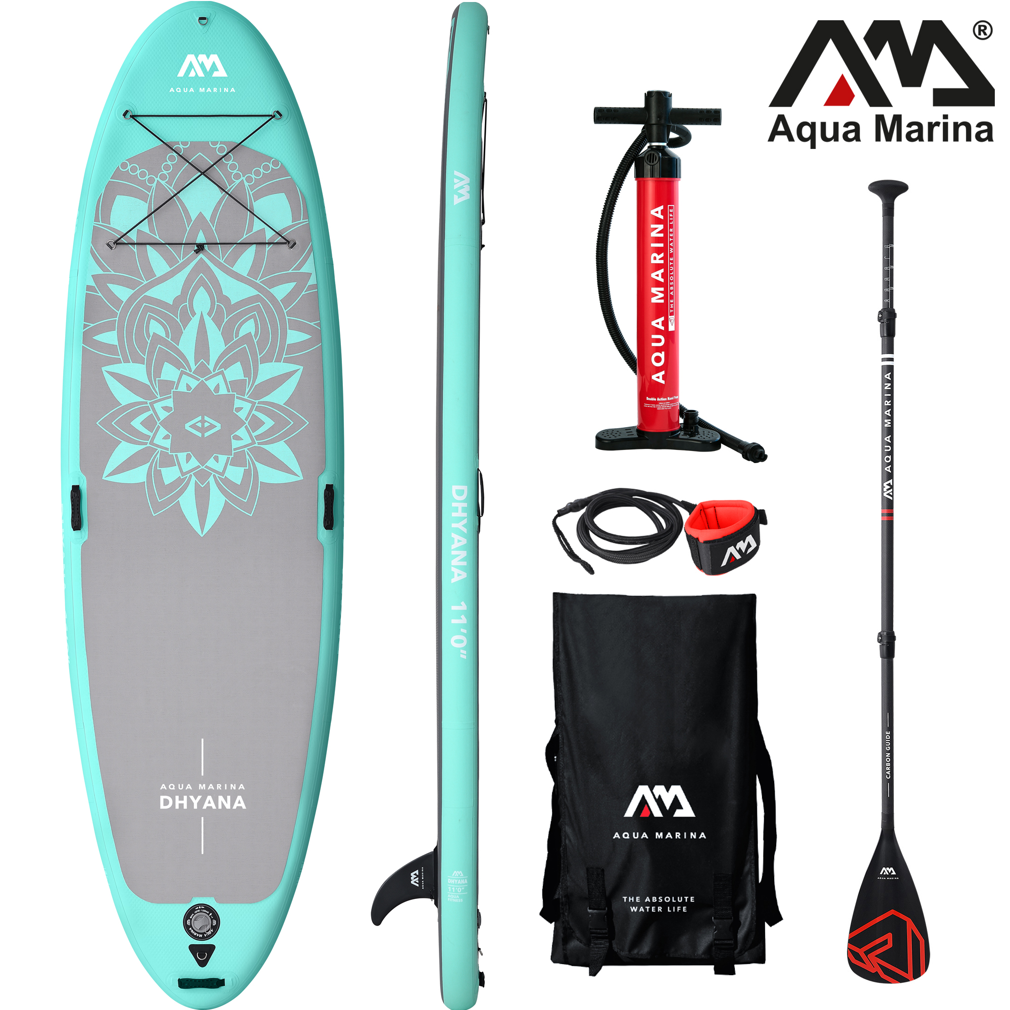 aqua marina Dhyana 11.0 opblaasbare yoga sup board voordeelpakket