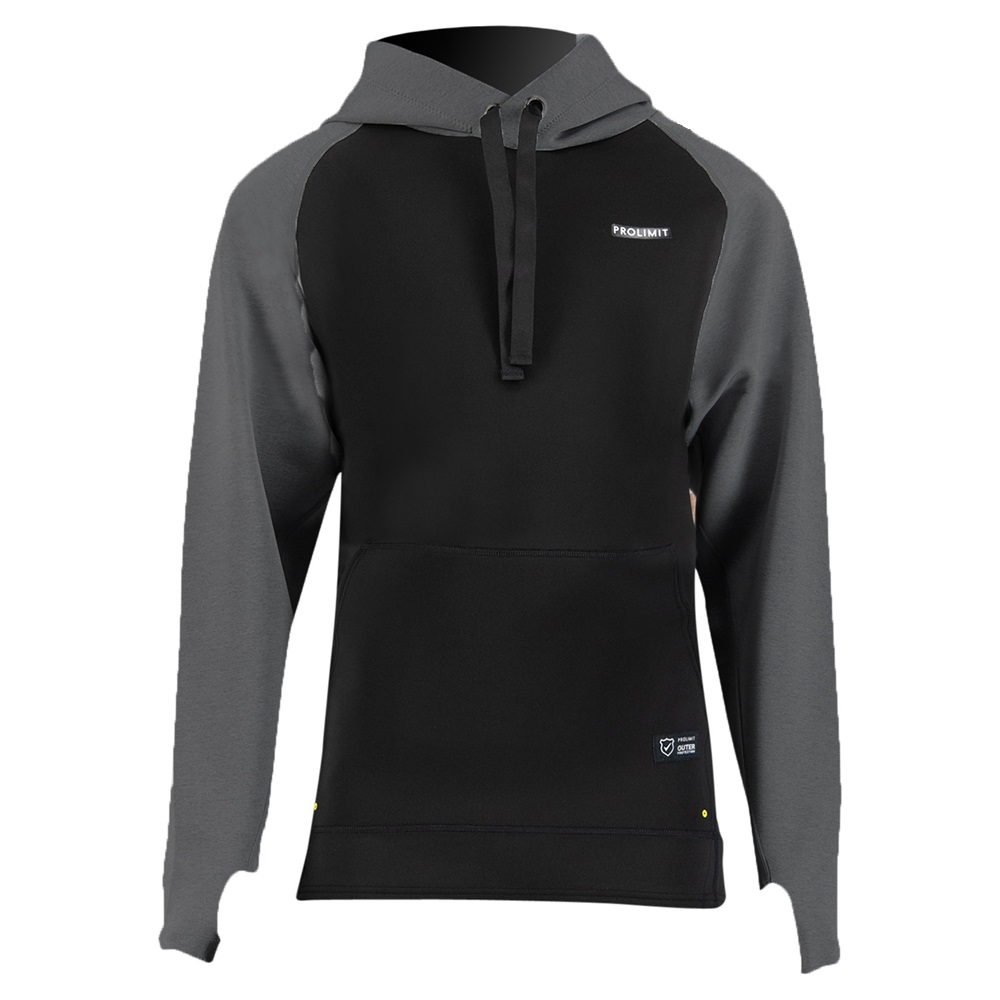 Prolimit SUP hoodie neopreen 1,5 mm zwart/grijs heren