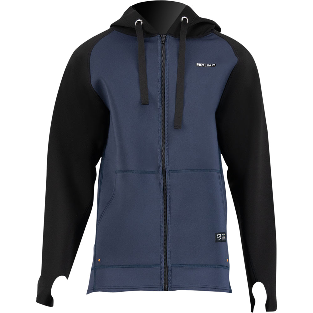 Prolimit Sup neopreen hoodie met rits 1,5mm zwart