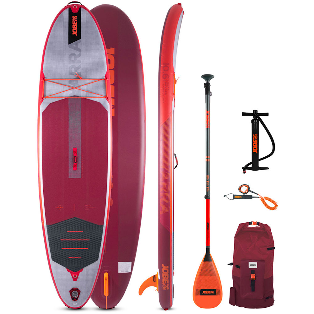 Jobe Yarra 10.6 sup board voordeelpakket rood