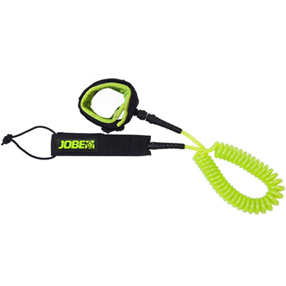  sup leash coil 10ft lime