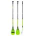 fiberglass sup peddel lime 3-piece