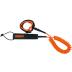 sup leash coil 10ft orange