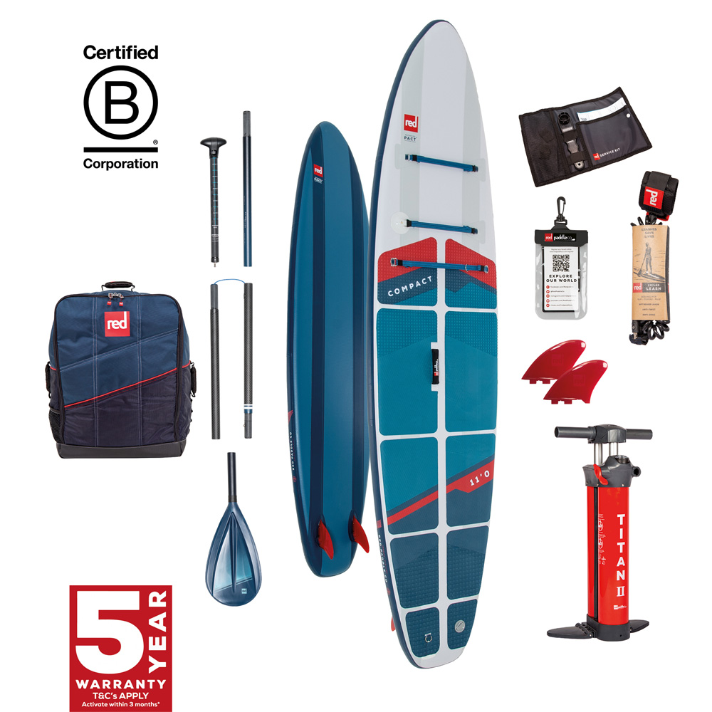 red paddle Compact 11.0 opblaasbare sup blauw voordeelpakket foto 1