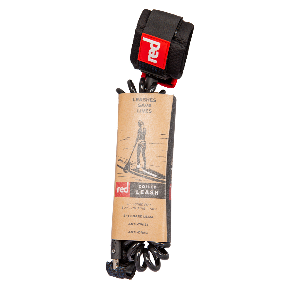red paddle Coiled sup leash foto 1