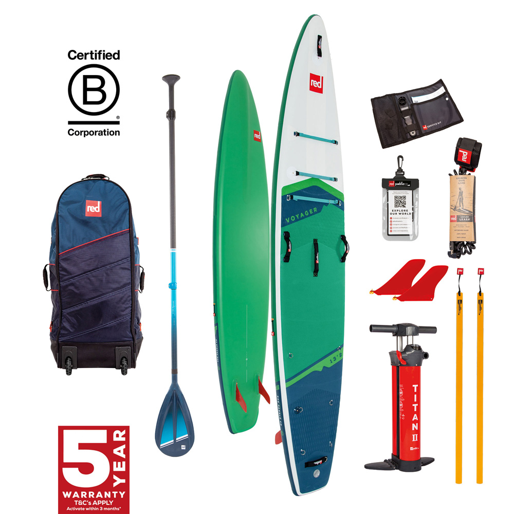 red paddle Voyager HT 13.2 opblaasbare sup groen voordeelpakket foto 1