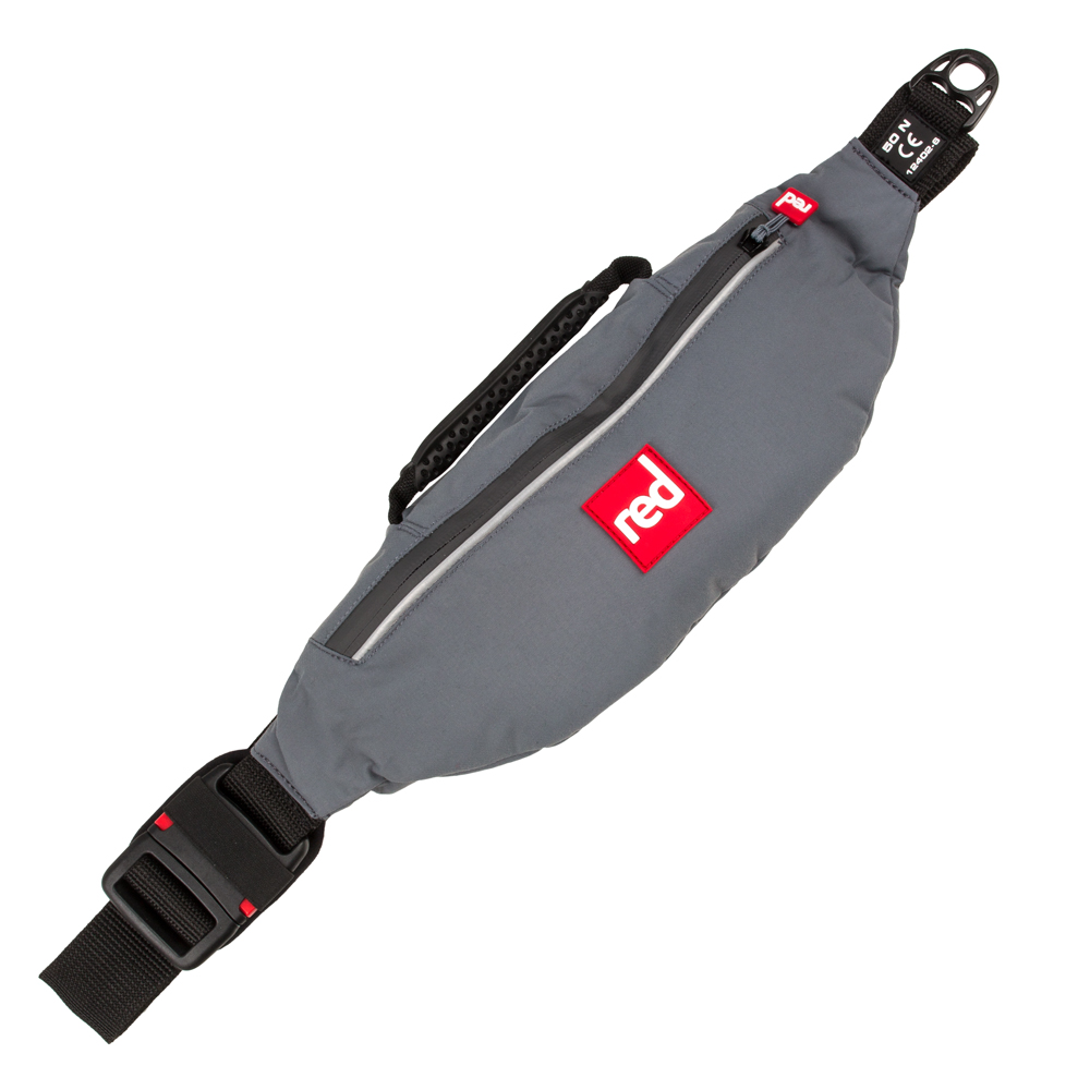red paddle PFD handmatig zwemvest heupgordel unisex grijs foto 1