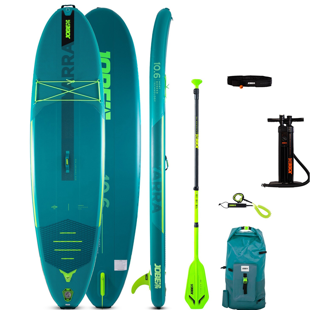 Jobe Yarra teal 10.6 opblaasbare sup pakket met triple action luchtpomp foto 1