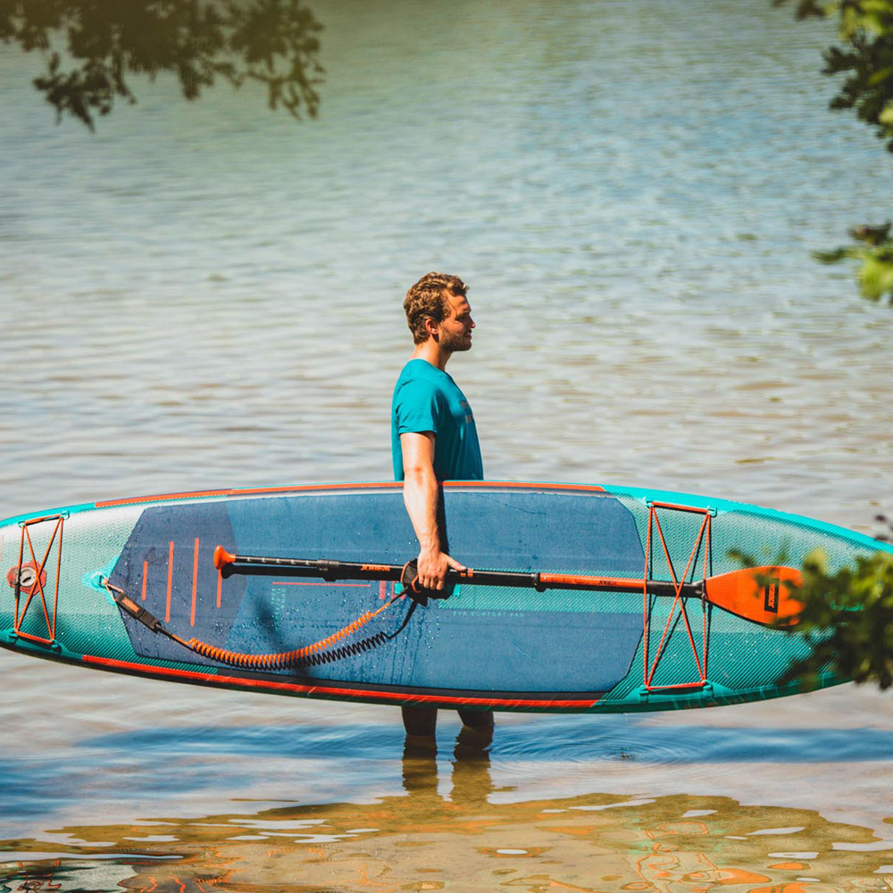 Jobe fiberglass sup peddel oranje 3-piece 2